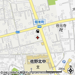 セブンイレブン佐野堀米東店周辺の地図