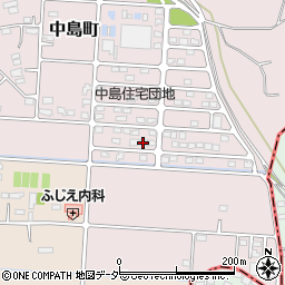 群馬県高崎市中島町135-15周辺の地図