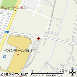 栃木県小山市中久喜1467-2周辺の地図