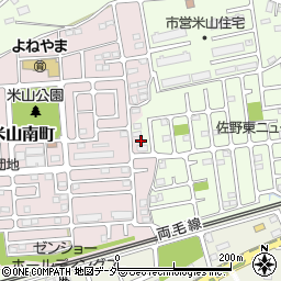 栃木県佐野市米山南町55-4周辺の地図