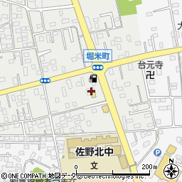 両毛丸善株式会社　佐野堀米東店・給油所周辺の地図