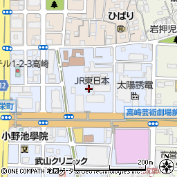 東日本旅客鉄道上信越工事周辺の地図