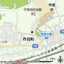 石川県加賀市作見町ヨ22周辺の地図