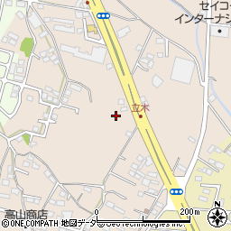 栃木県小山市立木1447周辺の地図