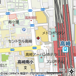 博多もつ鍋 ぶんぶく 高崎西口店周辺の地図
