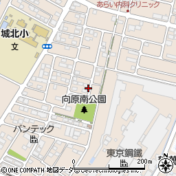 栃木県小山市城北4丁目周辺の地図