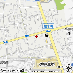 ホンダカーズ佐野中央堀米店周辺の地図