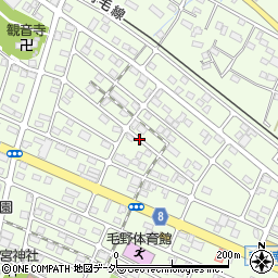 栃木県足利市山川町周辺の地図
