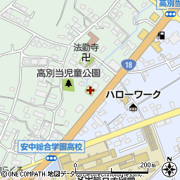 朝鮮飯店安中店周辺の地図