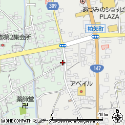 長野県安曇野市穂高柏原890周辺の地図