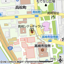 高崎シティギャラリー周辺の地図
