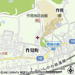 石川県加賀市作見町ヨ24周辺の地図