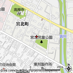 栃木県足利市宮北町周辺の地図