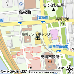 高崎シティギャラリー周辺の地図