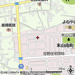 栃木県佐野市米山南町10周辺の地図
