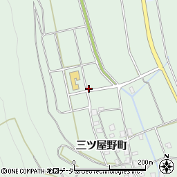石川県白山市三ツ屋野町ト周辺の地図