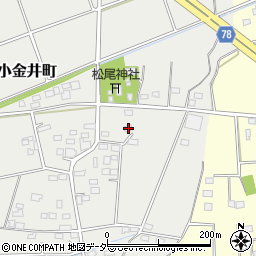 群馬県太田市新田小金井町1134周辺の地図