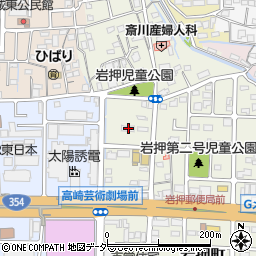 群馬県高崎市岩押町1-15周辺の地図