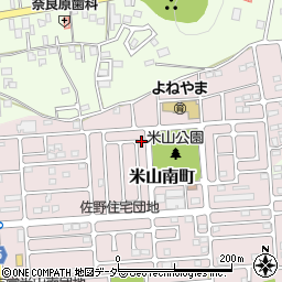 栃木県佐野市米山南町35周辺の地図