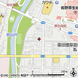 栃木県佐野市堀米町1686-1周辺の地図