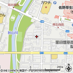 栃木県佐野市堀米町1686周辺の地図