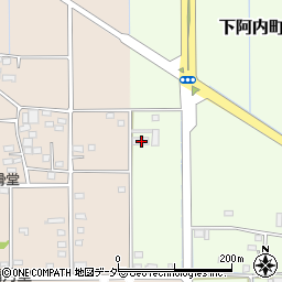 群馬県前橋市下阿内町220-2周辺の地図