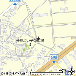 石川県加賀市分校町周辺の地図