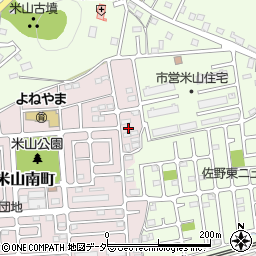 栃木県佐野市米山南町51周辺の地図