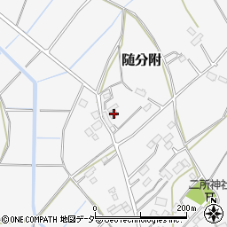 茨城県笠間市随分附423周辺の地図