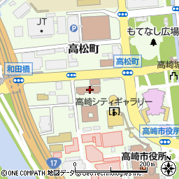 前橋地方裁判所高崎支部周辺の地図