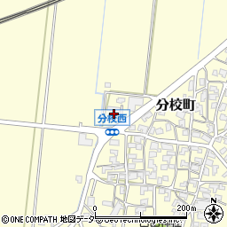 石川県加賀市分校町ハ周辺の地図