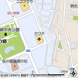 カワチ薬品　桜の郷店周辺の地図