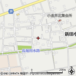 群馬県太田市新田小金井町周辺の地図