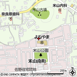 栃木県佐野市米山南町42周辺の地図