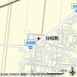 石川県加賀市分校町ト周辺の地図