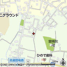 伊勢崎市西日乃出公園周辺の地図