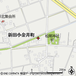 群馬県太田市新田小金井町1187周辺の地図