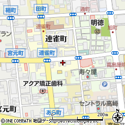 群馬県高崎市連雀町6-2周辺の地図