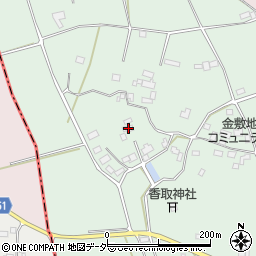茨城県桜川市金敷381-1周辺の地図