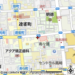 群馬県高崎市連雀町10周辺の地図