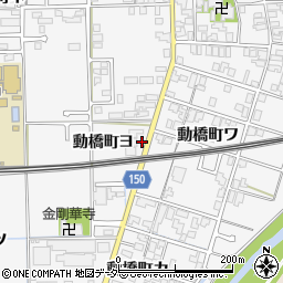 石川県加賀市動橋町ヨ周辺の地図
