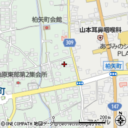 長野県安曇野市穂高柏原917周辺の地図