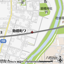 石川県加賀市動橋町ヲ周辺の地図