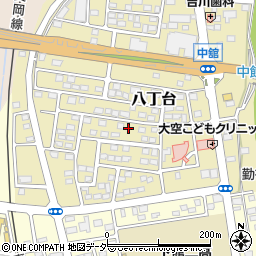 茨城県筑西市八丁台261周辺の地図