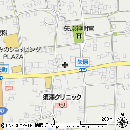 サークルＫ穂高矢原店周辺の地図