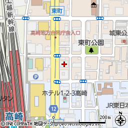 株式会社エイジス　上信越支店高崎営業所周辺の地図