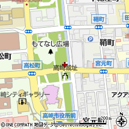 高崎高松郵便局 ＡＴＭ周辺の地図