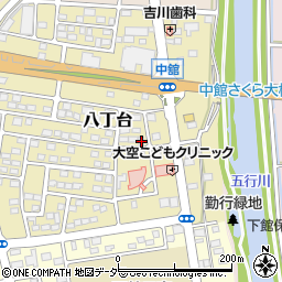 茨城県筑西市八丁台76周辺の地図