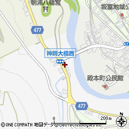 神岡大橋周辺の地図