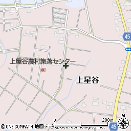 茨城県筑西市上星谷周辺の地図